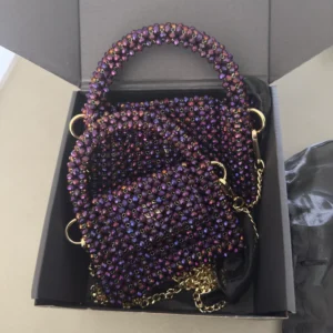 Luxury crystal bead bag